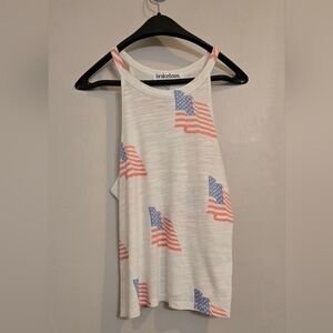 Brokedown Women’s White American Flag Tank Top